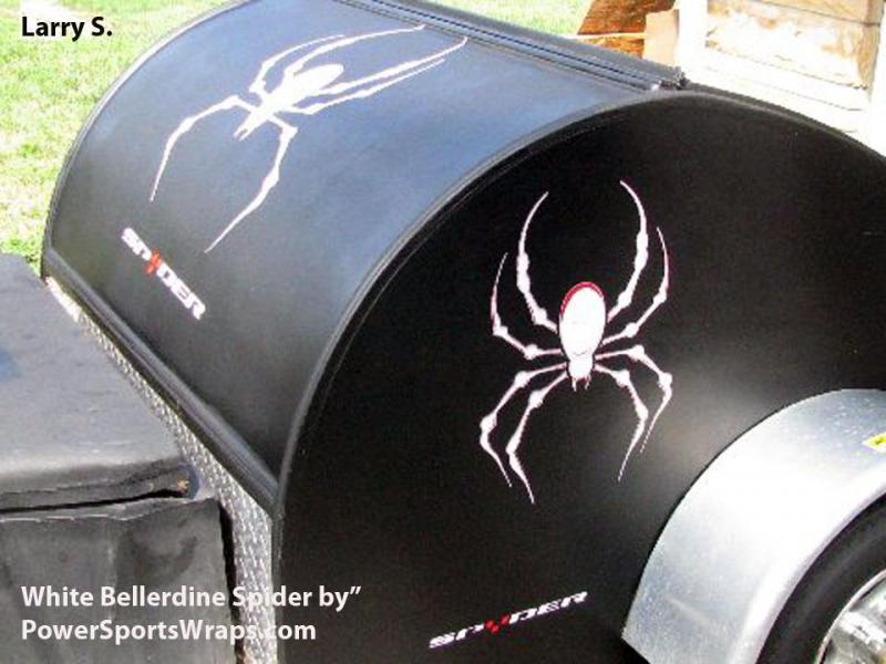 Larry s trailer- White Bellerdine Spider with Spyder text