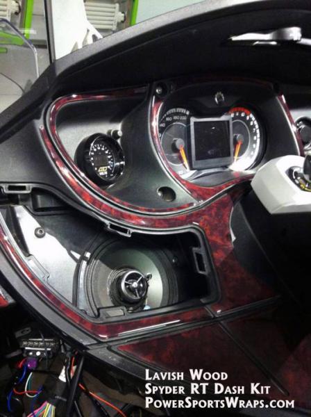 Lavish wood is our newest wood color to add to our growing list of Spyder RT & RS dash kits.  See our full line in our album gallery on spyderlovers.