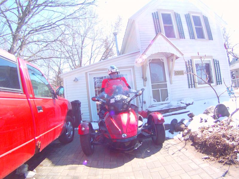 Leaving for Spyderfest...look at the snow!