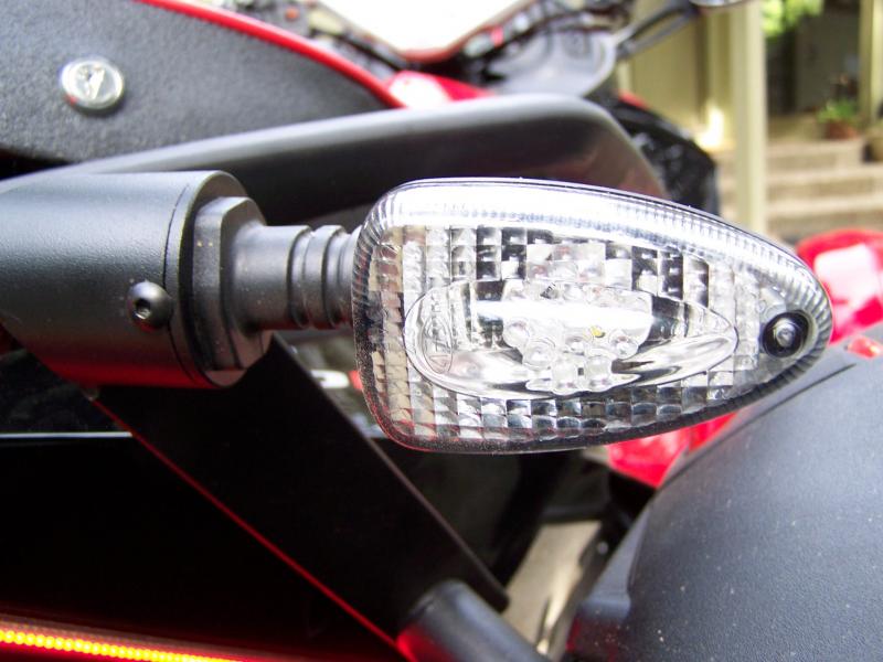 LEDs in the rear turn signals