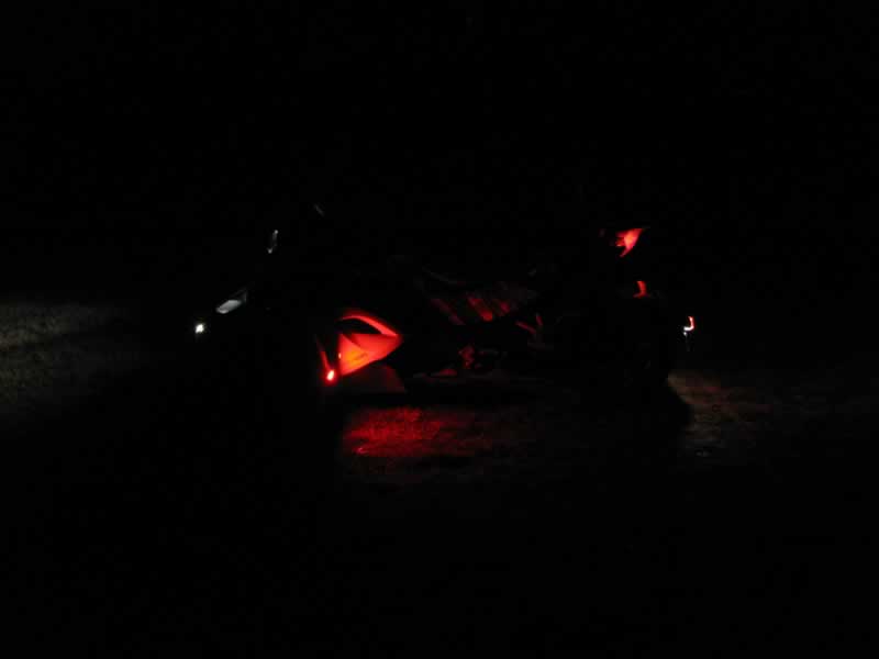 Left side of Spyder at night