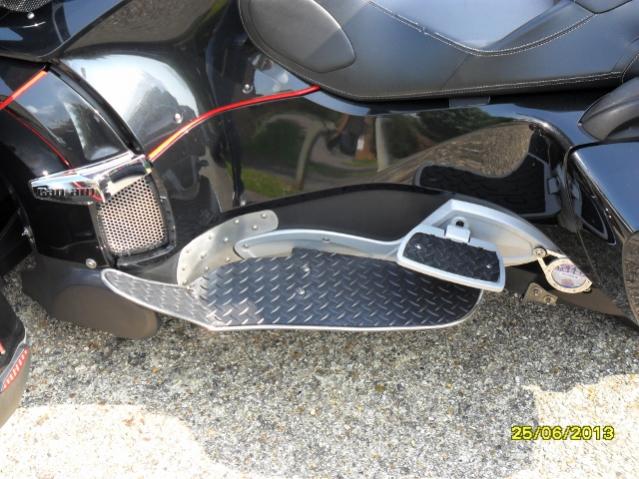 LHS View with passenger footrest shown using Inspector Gadgets inserts & Seal Floorboards