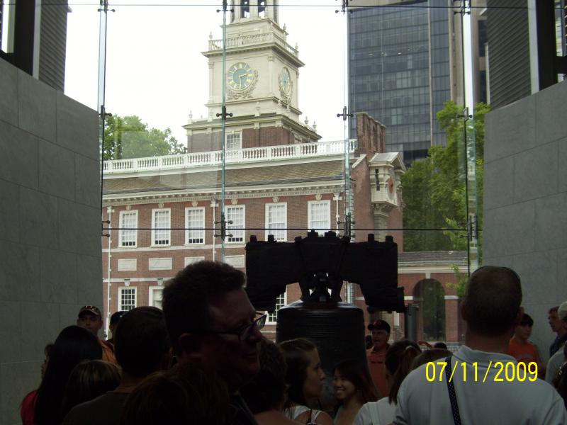 Liberty Bell and Independence Hall.  Phili, PA