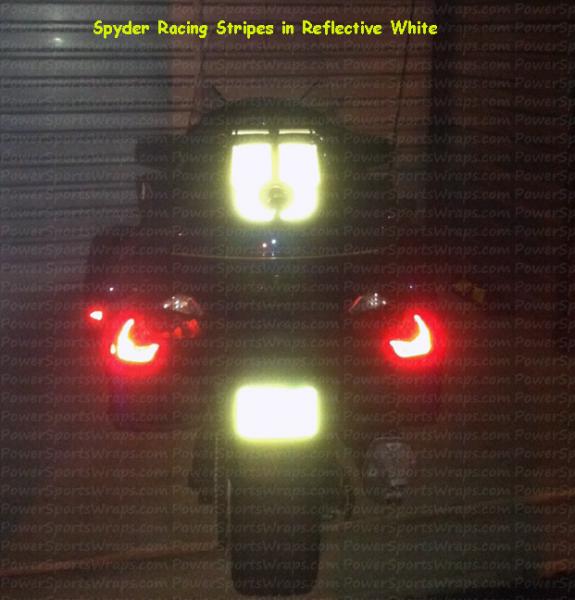 Light up & be safe with Reflective stripes. Contact us with your graphic concept. Email: Pete@powersportswraps.com