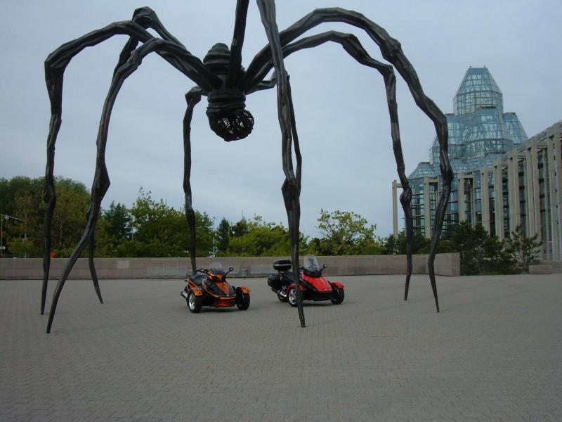 Lil Pumpkin and Red October under "Maman" Ottawa Spring 2009