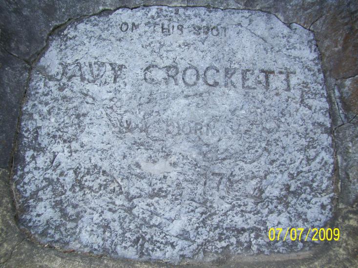 Limestone slab, supposed to have been the doorstep.