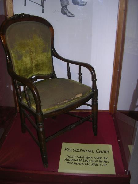 Lincoln used this chair