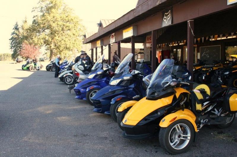 Lined up and ready to ride out from Caswell Cycle in Mora, MN