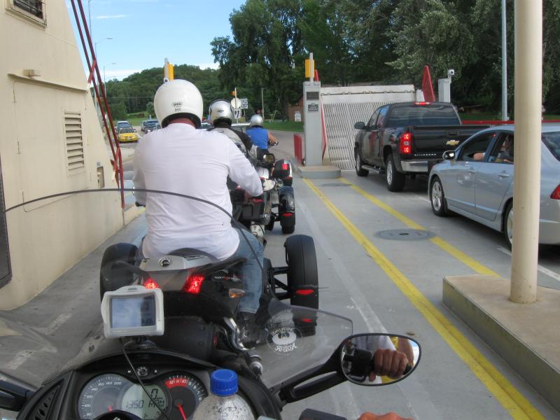 Loading onto the ferry again.