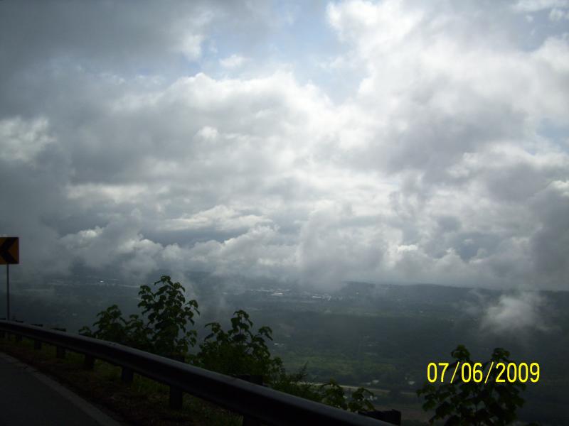 Looking into the valley.