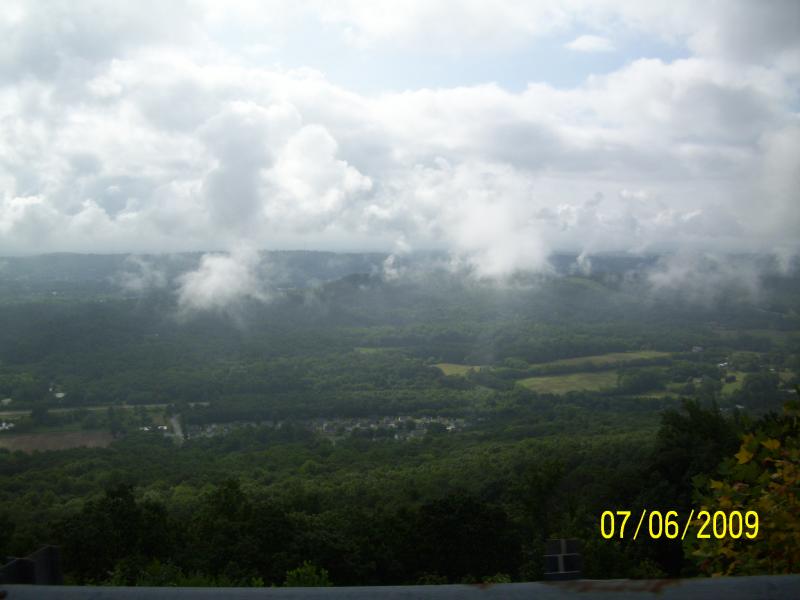 Looking into the valley.