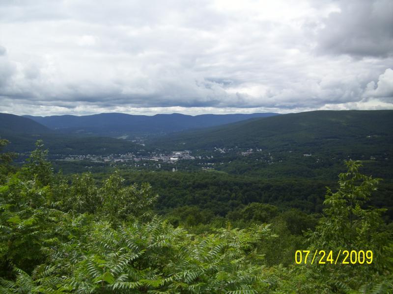 Looking out toward North Adams.
