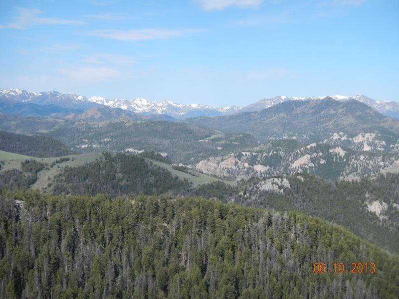 Looking towards Yellowstone from top of Chief Joseph Hwy_2013 Jun