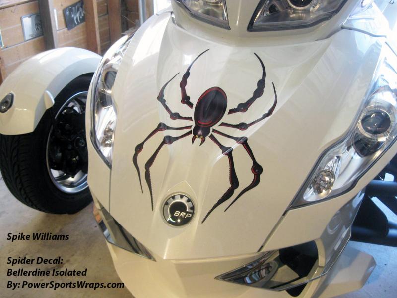 Lots of detail on our new Bellerdine Isolated spider decal. 3D effects really make this spider decal unique in its appearance.