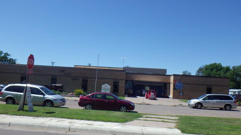Lunch stop at Pine County Museum.