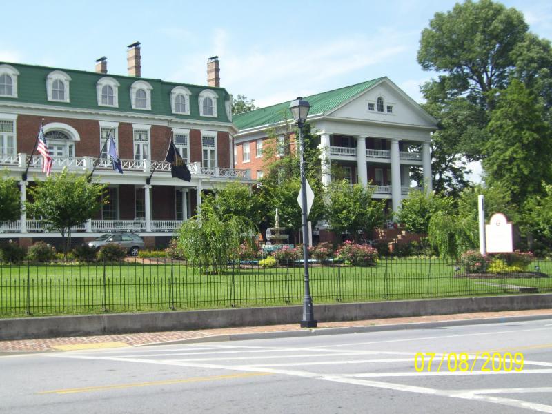 Martha Washington Inn; check the history-this is in Abingdon, VA where we met dragonheart-http://www.marthawashingtoninn.com/history.