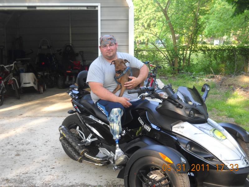 me and my little four legged boy