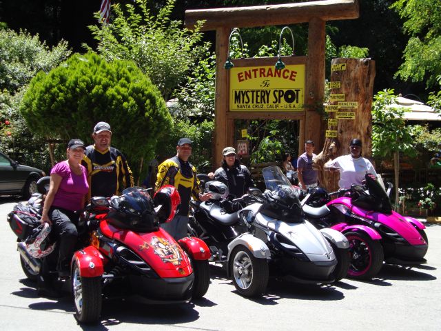Me and some friends at the Mystery Spot up north while on vacation.