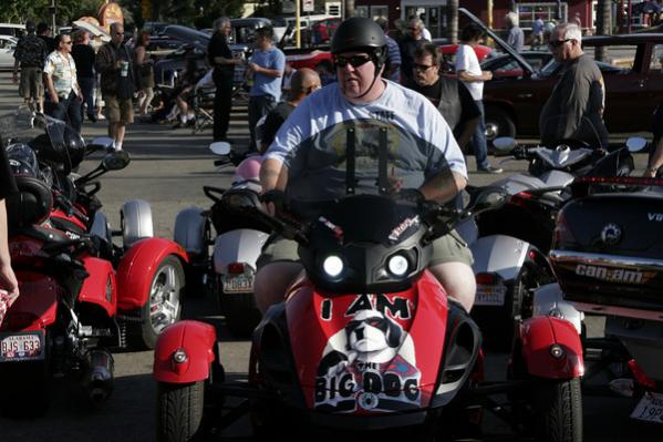 Me riding into Bobs Big Boy