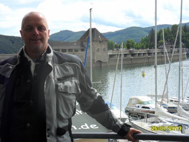 Me standing on the Eder Dam