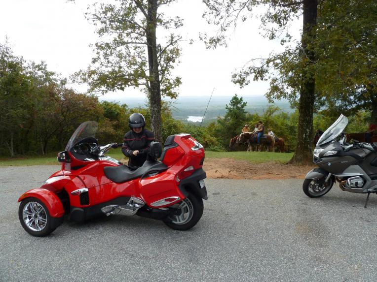 Me!  The Midget on a Spyder (I'm only 5 ft. tall).  I've added more mods since this pic was taken.  I started a year ago and just kept going ...