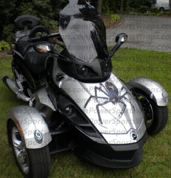 mechanical spider trunk decal