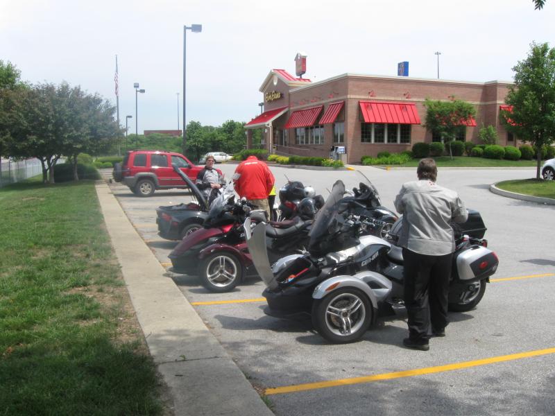 Meet up place with Ann, Joe, and the BRP social media guy, Dave - Bob Evans at Columbus, IN.
