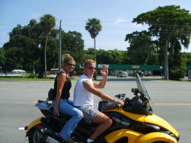 Mike and whats her name (no name tag) Looking good on their RS!