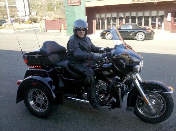 Mike on his new Harley