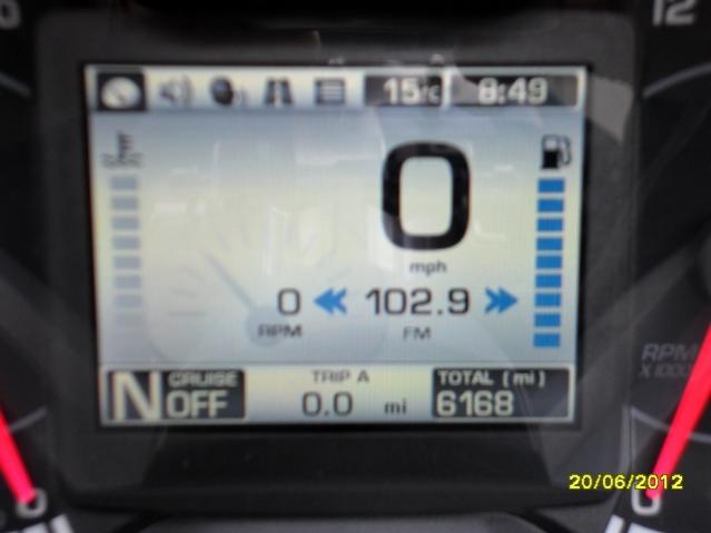 Mileage at the Start of our Trip to Scotland 
Reset to 0.0