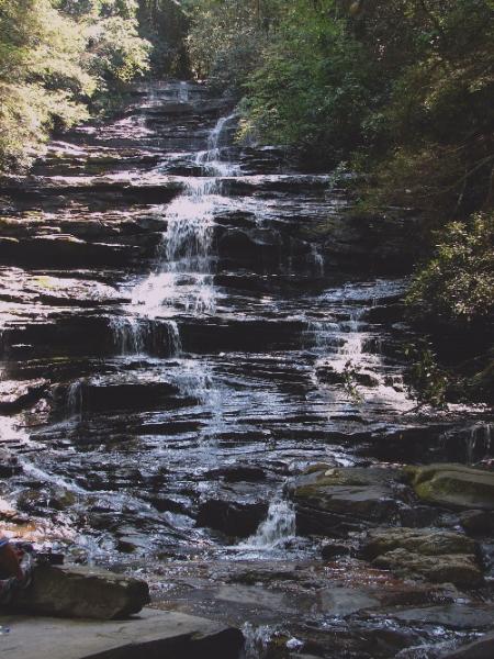 Minniehaha Waterfalls in north Georgia near Lake Rabun