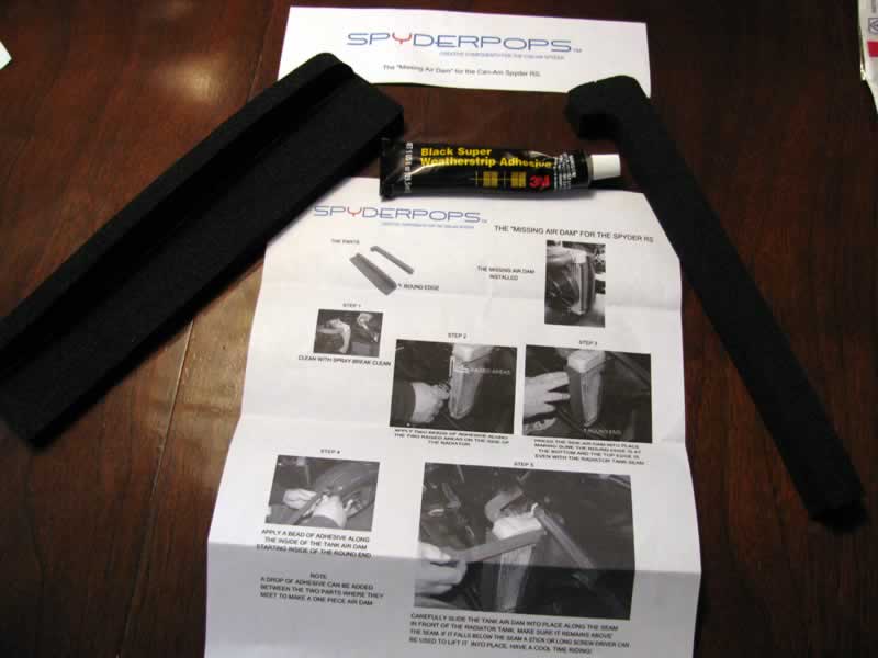 Missing Air Dam kit contents