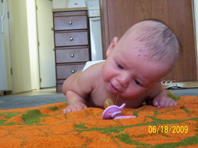 "Missy" at 3 months.  All grandbabies are so awesome!