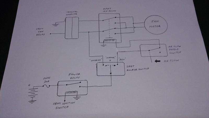 Modified circuit daigram with air flow switch