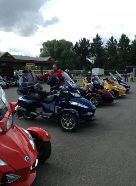 More chatting before the ride.