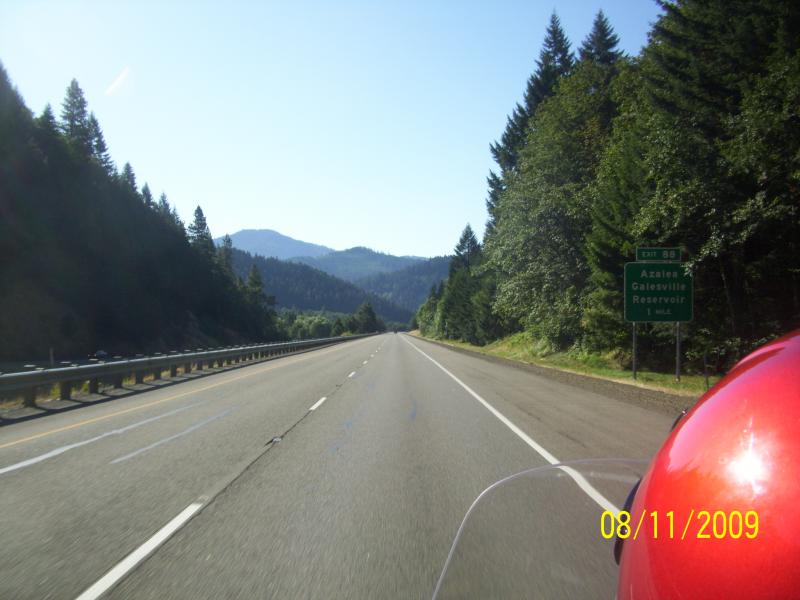 Mt Shasta is coming into view; very faint.