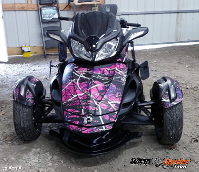 Muddy Girl camouflage Can-am ST Spyder body kit