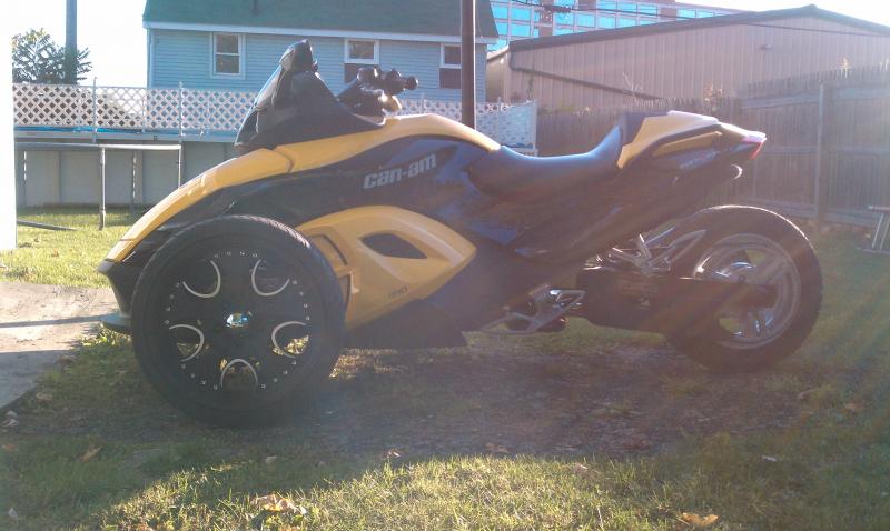 My 2008 with 17" after market car rims