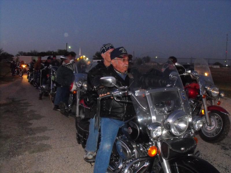 My aunt and Uncle behind us on their Hog...They really like Spydee, though!!