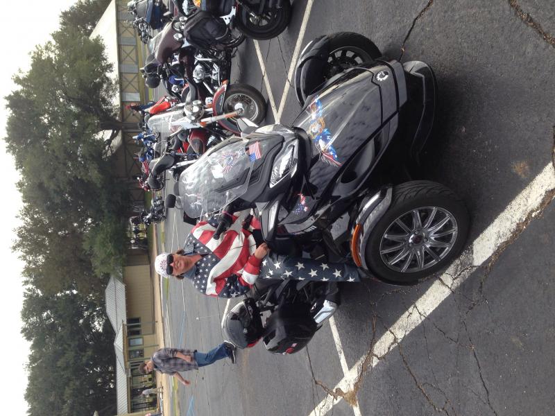My bike & a happy patriot@ vets 4vets '14