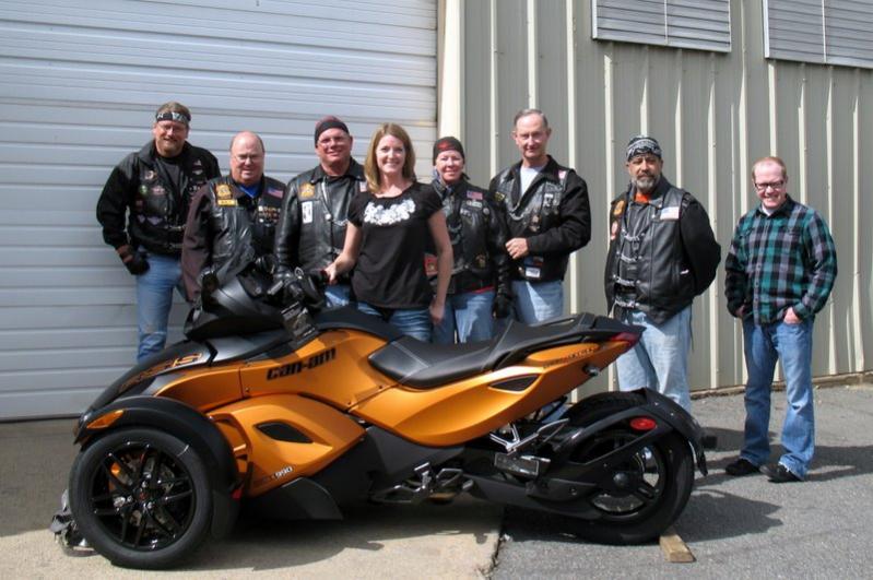 My buddies came to the dealer to ride home with me.