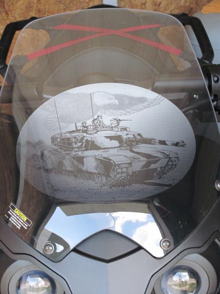 My First Spyder 2012 RSS With M1 Tank Wind Shield Cling