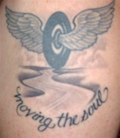 My left arm, "Moving the Soul"
