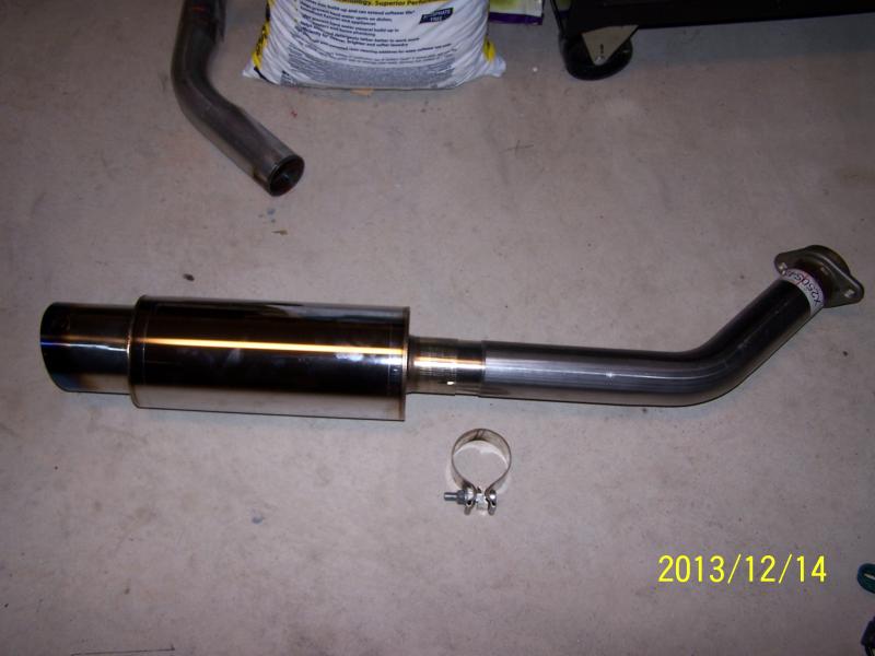 My new muffler exhaust system.
2.5'' pipe mandrel bent direct bolt on.