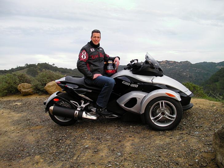 my on the Spyder, taken on Mt. Diablo, fun ride on the Spyder