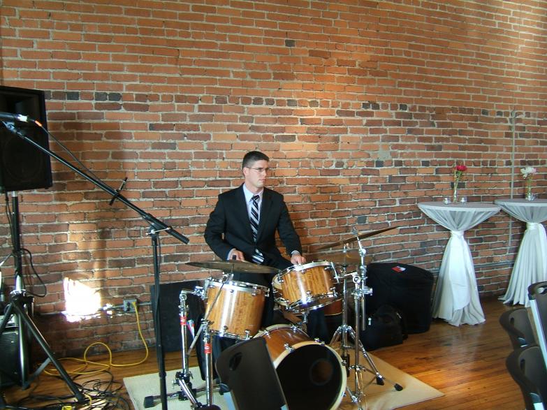 My other hobby, with my home-made drums.