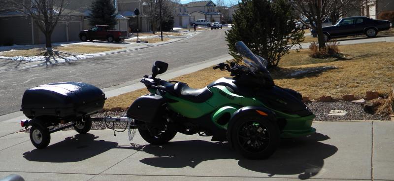 MY spYder and Trailer