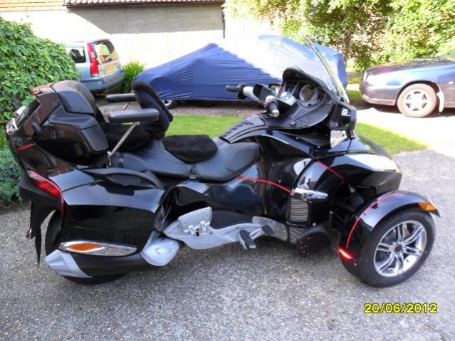 My Spyder kitted and ready for the Trip to Scotland