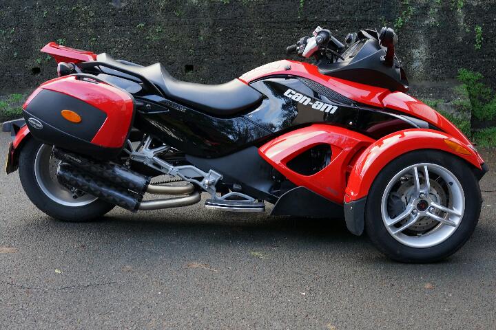 My Spyder right side low down view.