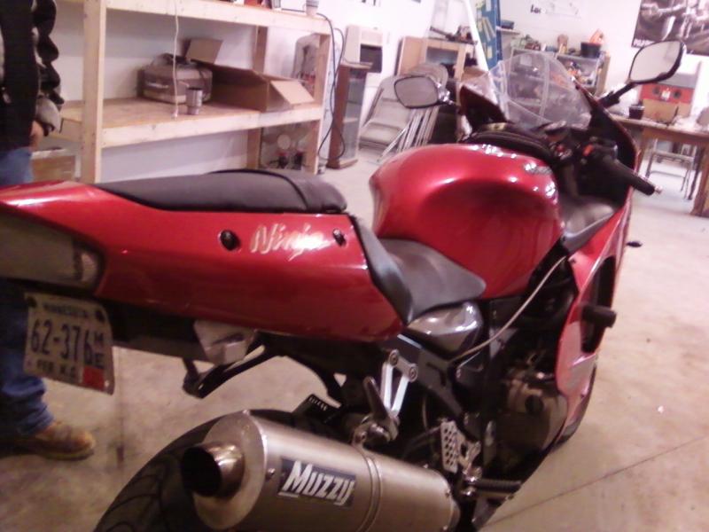 my zx12, 195mph true speed, straight death, man I miss riding this thing.